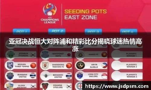 亚冠决战恒大对阵浦和精彩比分揭晓球迷热情高涨